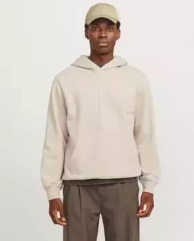 Мужская толстовка с длинными рукавами и логотипом спереди Jack & Jones, бежевый