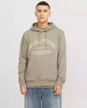Мужская толстовка с длинными рукавами и логотипом сзади Jack & Jones, светло-зеленый