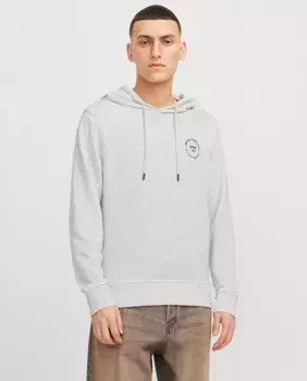 Мужская толстовка с длинными рукавами и логотипом спереди Jack & Jones, белый