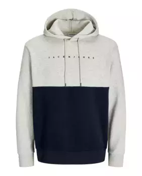 Мужская толстовка с длинными рукавами и вышивкой спереди Jack & Jones, белый