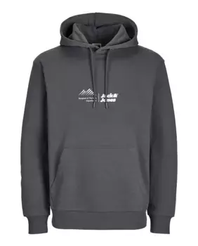 Мужская толстовка с длинными рукавами и вышивкой спереди Jack & Jones, серый