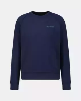 Мужская толстовка с длинными рукавами, круглым вырезом, стандартного кроя Dockers, темно-синий