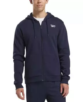 Мужская толстовка с длинными рукавами на молнии спереди Reebok, синий