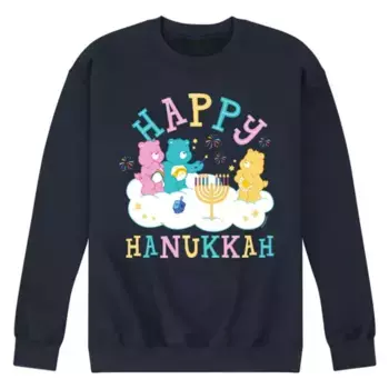 Мужская толстовка с флисом Happy Hanukkah и Care Bears Licensed Character, синий