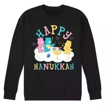 Мужская толстовка с флисом Happy Hanukkah и Care Bears Licensed Character, черный