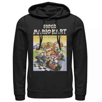 Мужская толстовка с хромированным логотипом Nintendo Mario Kart в стиле ретро Licensed Character