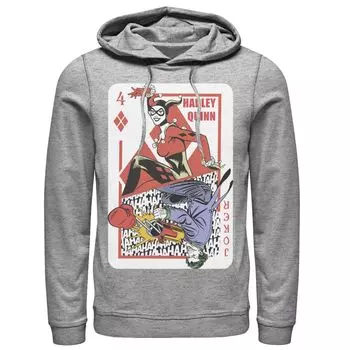Мужская толстовка с игральными картами Harley Quinn Joker DC Comics