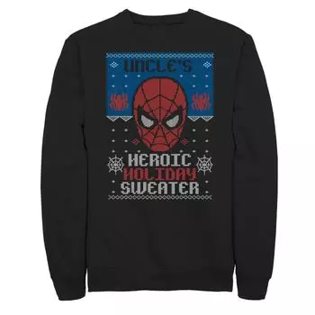 Мужская толстовка с изображением Человека-паука Marvel, героического праздника и Рождества Licensed Character