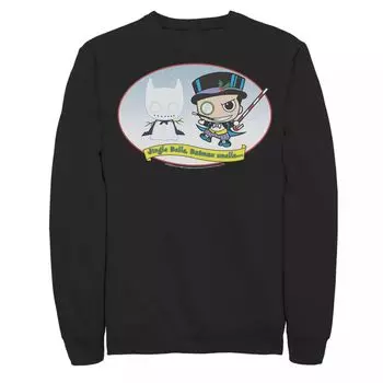 Мужская толстовка с изображением DC Comics The Penguin Jingle Bells Batman Smells Christmas, Black Licensed Character, черный
