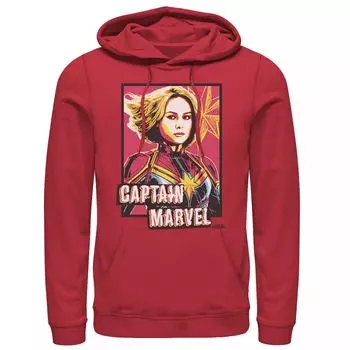 Мужская толстовка с изображением капитана и плакатом с насыщенным портретом Marvel