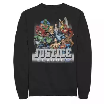 Мужская толстовка с изображением Лиги Справедливости DC Comics Modern Group Shot Licensed Character