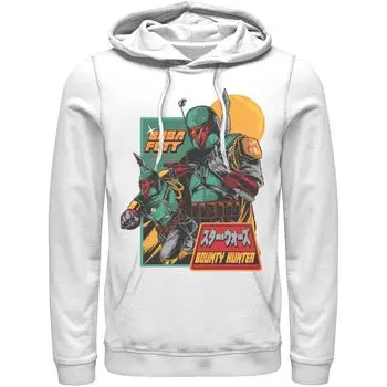 Мужская толстовка с кандзи «Мандалорский солдат Звездных войн» Licensed Character, белый