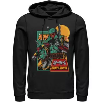 Мужская толстовка с кандзи «Мандалорский солдат Звездных войн» Licensed Character, черный