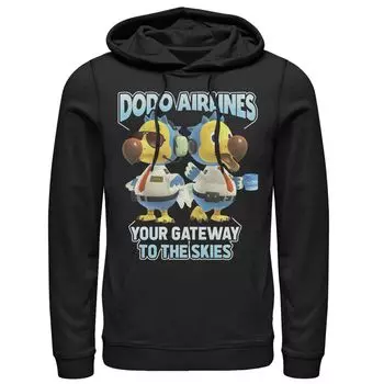 Мужская толстовка с капюшоном Animal Crossing Dodo Airlines Your Gateway To The Skies Licensed Character
