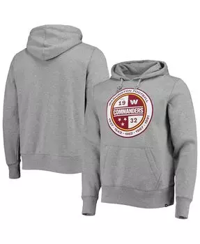 Мужская толстовка с капюшоном '47 grey washington commanders imprint headline pullover '47 Brand, серый