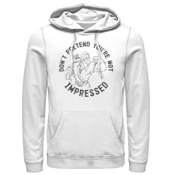 Мужская толстовка с капюшоном Beauty And The Beast Gaston Muscles Disney