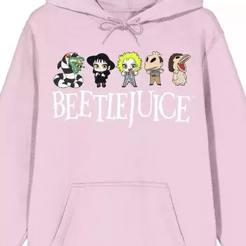 Мужская толстовка с капюшоном Beetlejuice Chibi Line Up Licensed Character