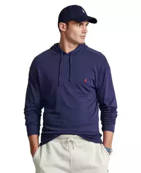 Мужская толстовка с капюшоном Big & Tall из джерси Polo Ralph Lauren, синий