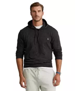 Мужская толстовка с капюшоном Big & Tall из джерси Polo Ralph Lauren, черный