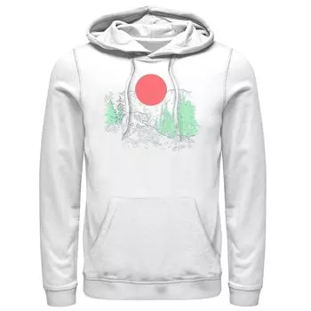 Мужская толстовка с капюшоном Cali Bear Mountains с неоновыми деревьями Licensed Character