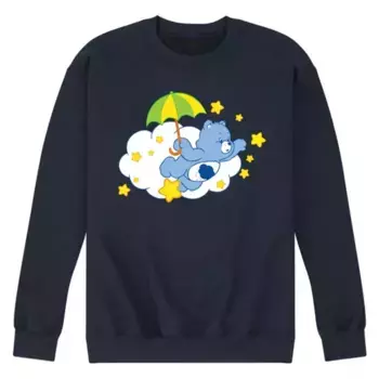 Мужская толстовка с капюшоном Care Bears Grumpy с принтом зонтика Licensed Character, синий
