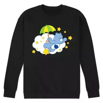 Мужская толстовка с капюшоном Care Bears Grumpy с принтом зонтика Licensed Character, черный