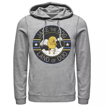 Мужская толстовка с капюшоном Cartoon Network Adventure Time Jake The Dog Land Of Ooo Licensed Character