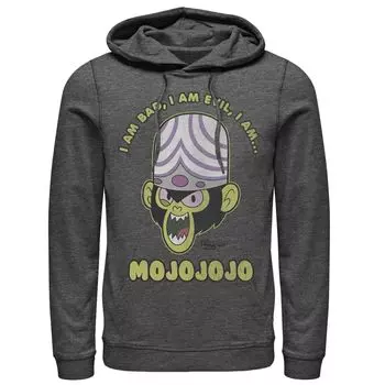 Мужская толстовка с капюшоном Cartoon Network Mojo Intro I Am Bad, I Am Evil, I Am... MOJOJOJO Licensed Character