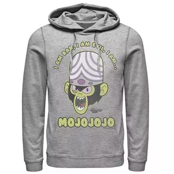 Мужская толстовка с капюшоном Cartoon Network Mojo Intro I Am Bad, I Am Evil, I Am... MOJOJOJO Licensed Character
