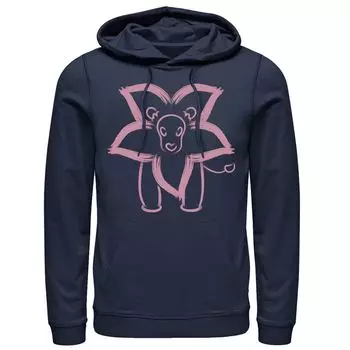 Мужская толстовка с капюшоном Cartoon Network Steven Universe с цветочным принтом льва Licensed Character, синий