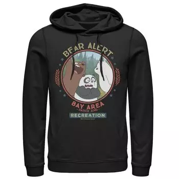 Мужская толстовка с капюшоном Cartoon Network We Bare Bears Bay Area Bear Alert Circle Licensed Character