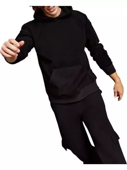 Мужская толстовка с капюшоном, черный