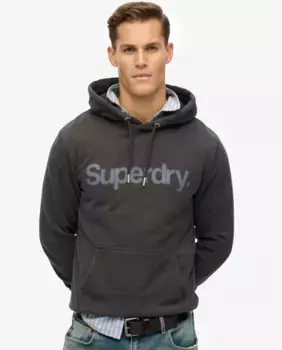 Мужская толстовка с капюшоном Core Logo City Superdry, черный