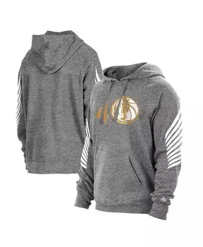 Мужская толстовка с капюшоном dallas mavericks 2020/21 city edition с меланжевым серым оттенком New Era, мульти