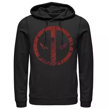 Мужская толстовка с капюшоном Deadpool Tie Dye Face Символ Marvel