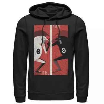 Мужская толстовка с капюшоном Despicable Me Minions Dru & Gru Face Off Licensed Character