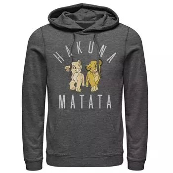 Мужская толстовка с капюшоном Disney King Simba Nala Hakuna Matata Licensed Character