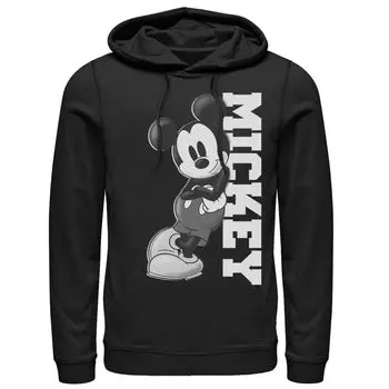 Мужская толстовка с капюшоном Disney Mickey Mouse, опирающаяся на имя