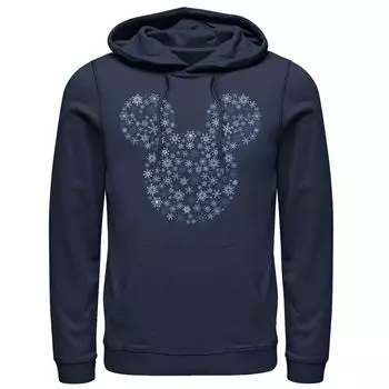 Мужская толстовка с капюшоном Disney Mickey Mouse со снежинками Licensed Character