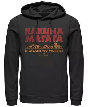 Мужская толстовка с капюшоном disney "король лев хакуна матата" означает "не беспокойся", пуловер с капюшоном Fifth Sun, черный