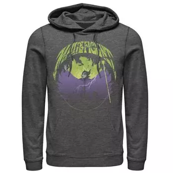 Мужская толстовка с капюшоном Disney Sleeping Beauty Silouhette Maleficent Rock Theme Licensed Character