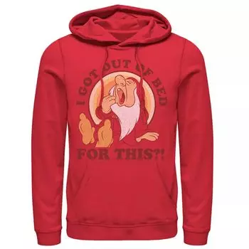 Мужская толстовка с капюшоном Disney Snow White Dwarf Sleepy For This Licensed Character