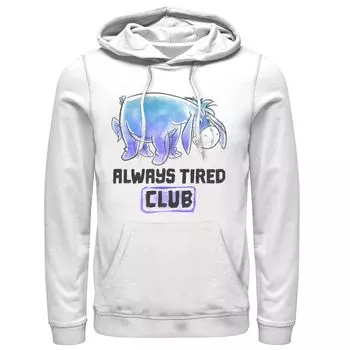 Мужская толстовка с капюшоном Disney Winnie The Pooh Eeyore Always Tired Club Licensed Character