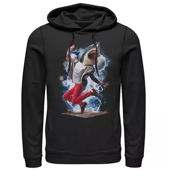 Мужская толстовка с капюшоном для брейкдансера Electric Shark Licensed Character