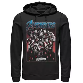 Мужская толстовка с капюшоном для групповых снимков «Marvel Avengers Endgame Main Cast» Licensed Character
