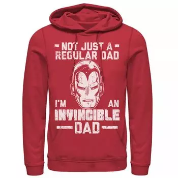 Мужская толстовка с капюшоном для папы Marvel Iron Man Father's Day Not Regular Dad Licensed Character