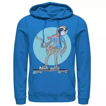 Мужская толстовка с капюшоном для скейтбординга Sloth Back Circle Licensed Character