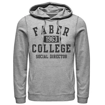 Мужская толстовка с капюшоном для социального директора Faber College Animal House Faber College Licensed Character