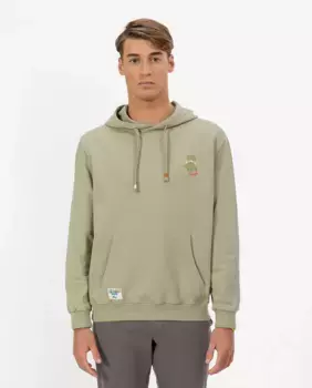 Мужская толстовка с капюшоном elPulpo, зеленый