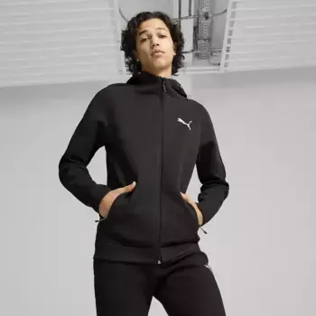 Мужская толстовка с капюшоном Evostripe на молнии DK Puma Sweatsty, чёрный